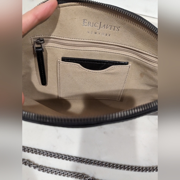 Eric Javits Croc Embossed Clutch/Shoulder Bag - Picture 5 of 8